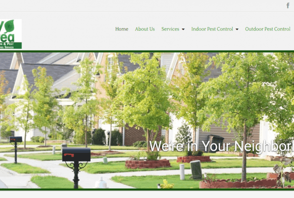 web design for pest control services